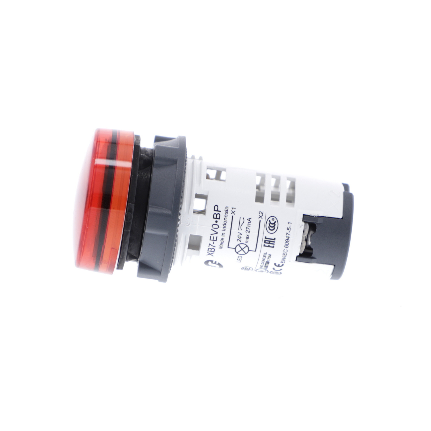 XB7EV04BP_1 Harmony voyant rond - Ø22 - rouge - LED intégrée - 24V – Image 1