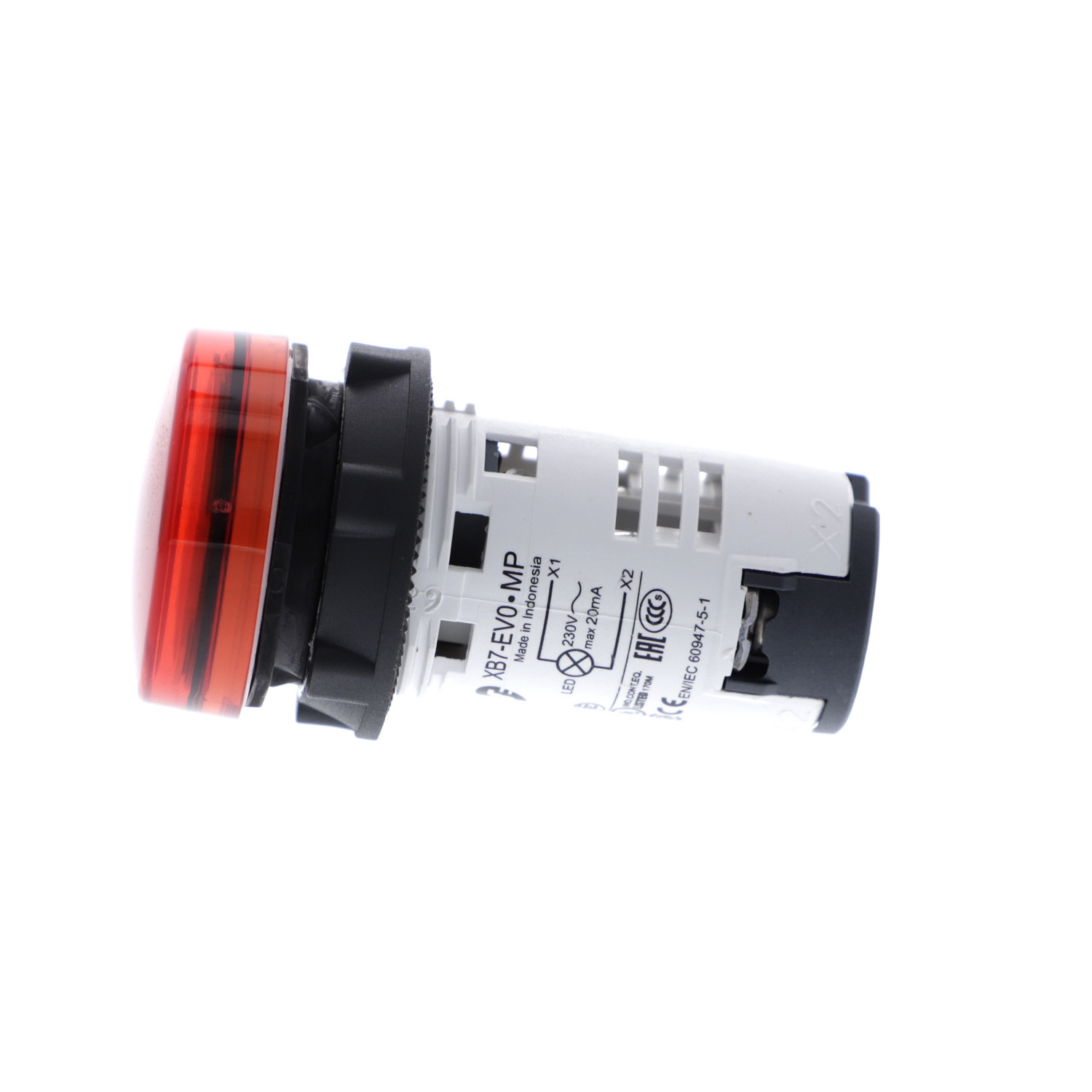 XB7EV04MP_1 Harmony voyant rond - Ø22 - rouge - LED intégrée - 230V – Image 1