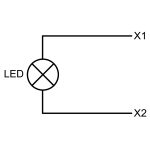 Harmony voyant rond - Ø22 - jaune - LED intégrée - 230V – Image 3