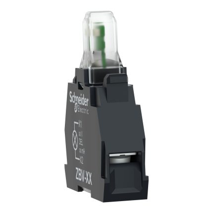 Harmony - bloc lumin XB4-XB5 - DEL - 24V à 120VACDC - vert - racc vis étrier