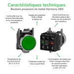 Harmony - porte-étiquette 30x40 + étiquette 'ARRET-MARCHE' 8x27 - blanc/noir – Image 3