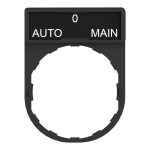 Harmony - porte-étiquette 30x40 + étiquette 'AUTO-O-MAIN' 8x27 - blanc/noir – Image 5