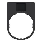 Harmony - porte-étiquette 30x40 + étiquette 'AUTO-O-MAIN' 8x27 - blanc/noir – Image 8