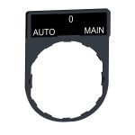 Harmony - porte-étiquette 30x40 + étiquette 'AUTO-O-MAIN' 8x27 - blanc/noir – Image 9
