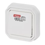 Interrupteur ou va-et-vient 10AX Plexo - Complet encastré - Blanc - IP55 - IK08 – Image 3