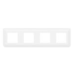Plaque de finition horizontale Mosaic pour 4x2 modules blanc – Image 2