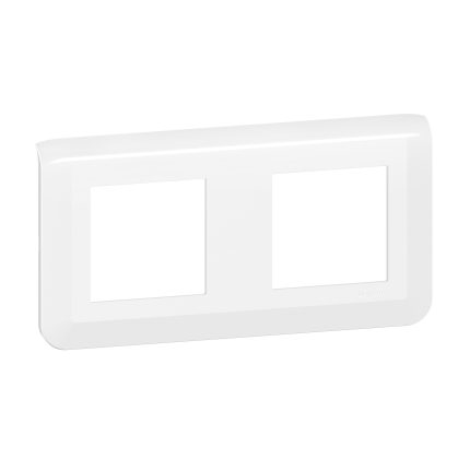 Plaque de finition horizontale Mosaic 2x2 modules Blanc