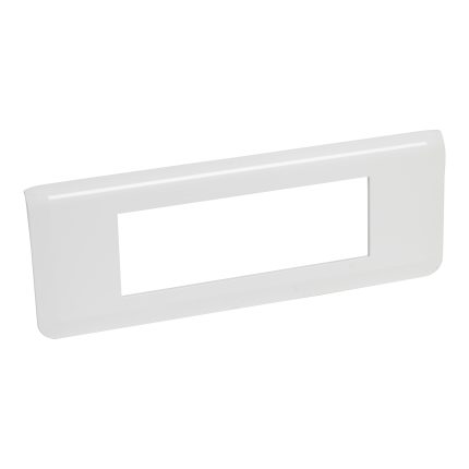 Plaque de finition horizontale Mosaic 6 modules Blanc