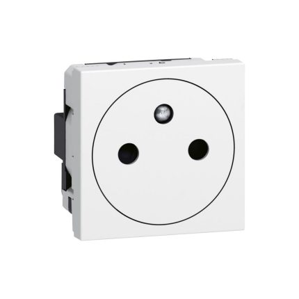 Prise de courant avec terre Mosaic Surface 2 modules avec connexion par bornes automatiques Blanc