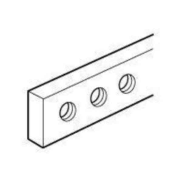 th_037388_pw_94952.jpg Barre cuivre à trous taraudés 12x4mm - 160A admissibles - longueur 990mm – Image 1