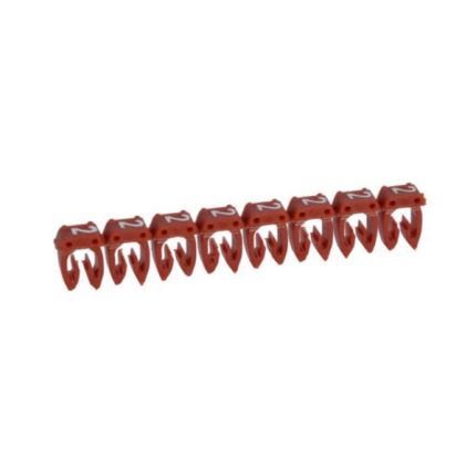 Repère CAB 3 pour filerie 4mm² à 6mm² avec chiffre 2 rouge
