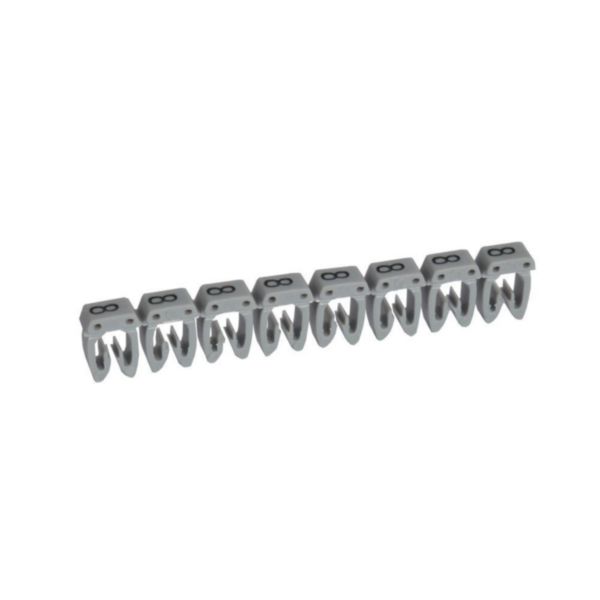 th_038238-LEGRAND-1000.jpg Repère CAB 3 pour filerie 4mm² à 6mm² avec chiffre 8 gris – Image 1