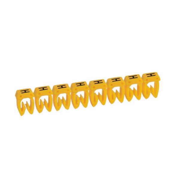 th_038307-LEGRAND-1000.jpg Repère CAB 3 pour filerie 0,5mm² à 1,5mm² et blocs de jonction avec lettre majuscule H – Image 1