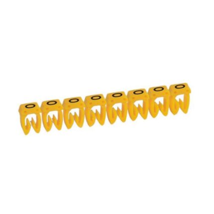 Repère CAB 3 pour filerie 0,5mm² à 1,5mm² et blocs de jonction avec lettre majuscule O