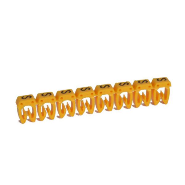 th_038318-LEGRAND-1000.jpg Repère CAB 3 pour filerie 0,5mm² à 1,5mm² et blocs de jonction avec lettre majuscule S – Image 1