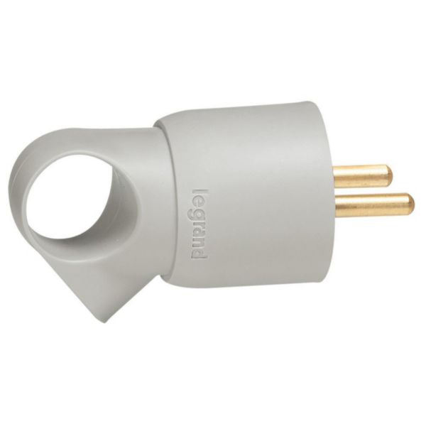th_050424-LEGRAND-1000.jpg Fiche plastique 2P+T 16A à anneau - gris – Image 1