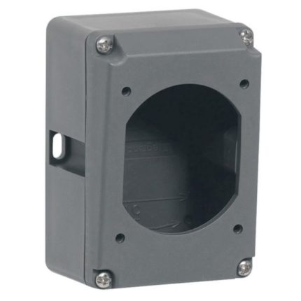 Boîtier réversible simple Hypra pour prise 3P+T et 3P+N+T IP44 et IP66/67-55 16A - plastique