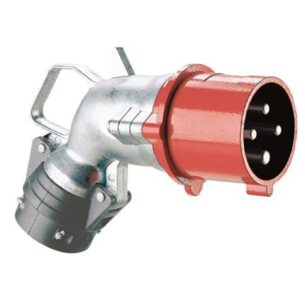 Fiche mobile coudée Hypra IP44 32A - 380V~ à 415V~ - 3P+T - métal