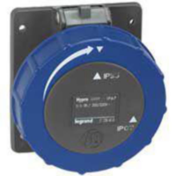 th_053047_pw_93016.jpg Prise à entraxes unifiés Hypra 2P+T IP66/67-55 - 200V~ à 250V~ - plastique – Image 1