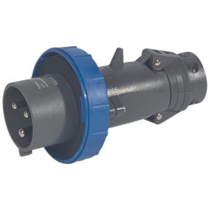 Fiche mobile droite Hypra IP66/67-55 32A - 200V~ à 250V~ - 2P+T - plastique