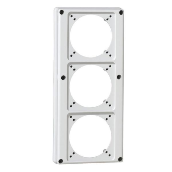 th_057714-LEGRAND-1000.jpg Plastron P17 280x125mm recevant 3 prises 16A pour composer un coffret P17 – Image 1