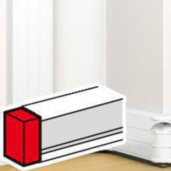 th_075616_pw_134895.jpg Embout pour goulotte à clippage direct Mosaic 50x180mm - blanc – Image 1