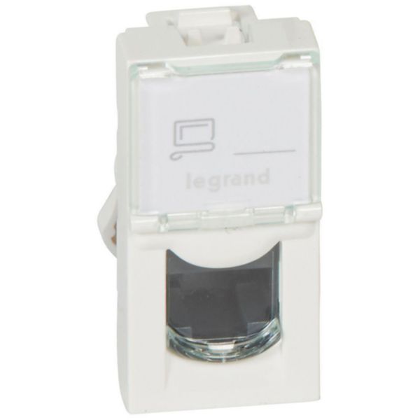 th_076551-LEGRAND-1000.jpg Prise RJ45 catégorie 5e UTP Mosaic 1 module - blanc – Image 1
