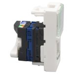 Prise RJ45 catégorie 6 UTP Mosaic 1 module - blanc – Image 3