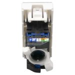 Prise RJ45 catégorie 6 UTP Mosaic 1 module - blanc – Image 5