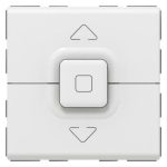 Poussoir 500W maximum Mosaic pour 1 volet roulant - blanc