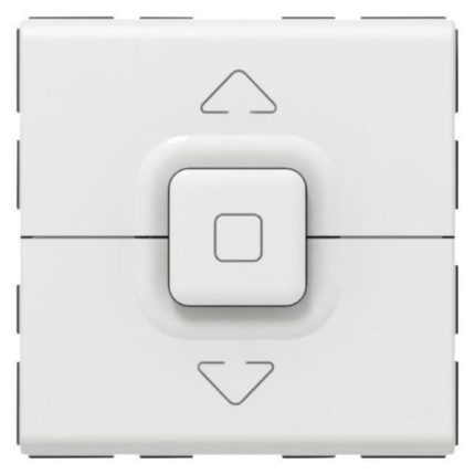 Poussoir 500W maximum Mosaic pour 1 volet roulant - blanc