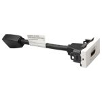 Prise HDMI Type-A version 2.0 préconnectorisée Mosaic 1 module - blanc – Image 3
