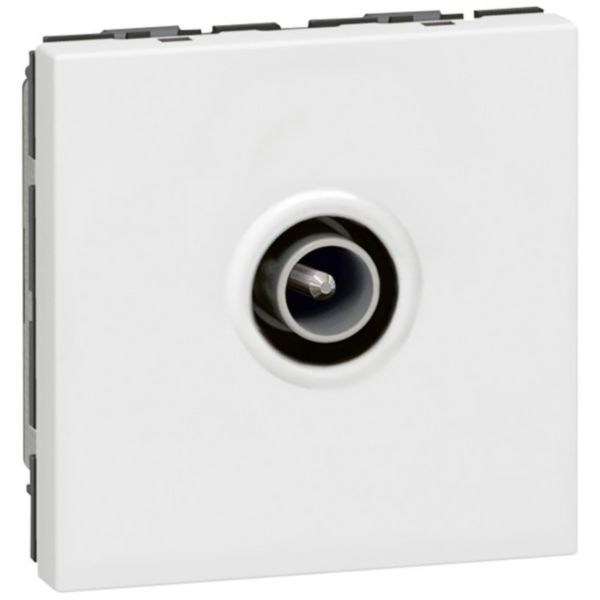 th_078782-LEGRAND-1000.jpg Prise télévision Ø9,52mm mâle Mosaic 2 modules - blanc – Image 1