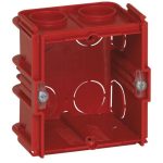 Boîte monoposte Batibox pour maçonnerie 1 poste carrée associable - profondeur 50mm
