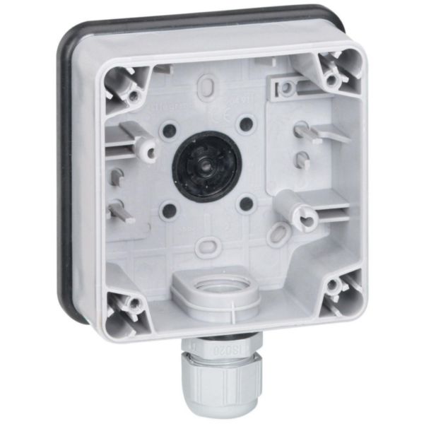 th_090491-LEGRAND.jpg Boîtier étanche 1 poste Plexo IP66 composable - gris – Image 1