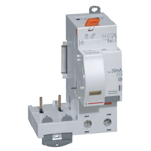 th_410401-LEGRAND.jpg Bloc différentiel adaptable à vis DX³ pour disjoncteur 1 module par pôle - 2P 230V~ - 40A - typeAC 30mA – Image 1