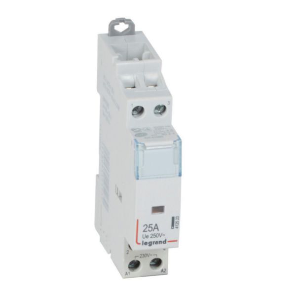 th_412523-LEGRAND-1000.jpg Contacteur de puissance CX³ bobine 230V~ sans commande manuelle - 2P 250V~ - 25A - contact 2F - 1 module – Image 1