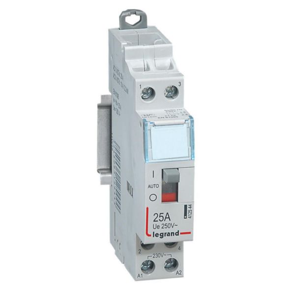 th_412544-LEGRAND-1000.jpg Contacteur de puissance CX³ bobine 230V~ - 2P 250V~ - 25A - contact 2F - 1 module – Image 1