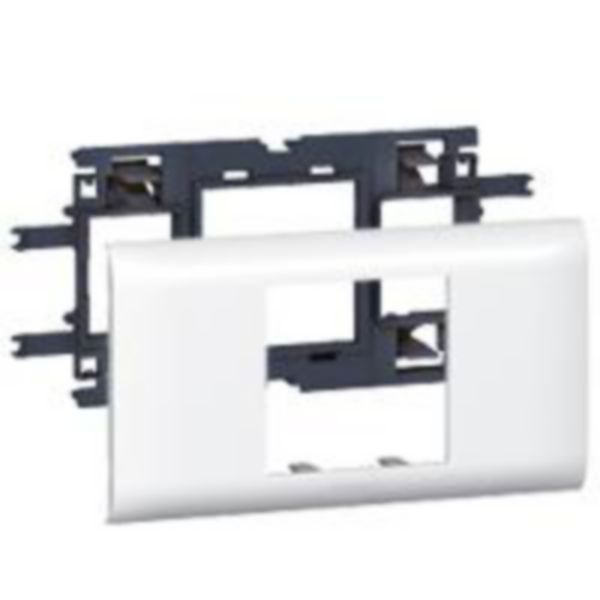 th_LG-010952-WEB-R-1.jpg Support Mosaic 2 modules pour goulotte DLP monobloc avec couvercle 65mm – Image 1