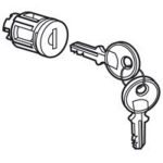 Barillet à clé type405 pour porte métal ou vitrée XL³800 , XL³400 et XL³160Avec 1 jeu de 2 clés – Image 2