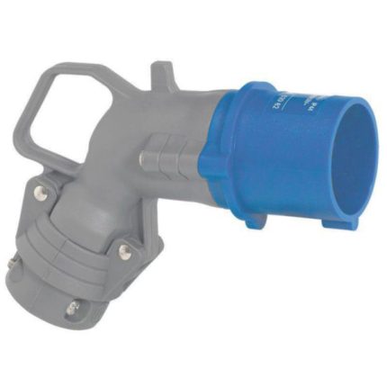 Fiche mobile coudée Hypra IP44 32A - 200V~ à 250V~ - 2P+T - plastique