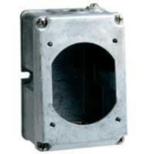 th_LG-052939-WEB-R.jpg Boîtier réversible simple Hypra pour prises 2P+T , 3P+T et 3P+N+T 32A - 1 entrée - ISO25 - métal – Image 1