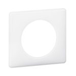 Plaque Céliane Laqué 1 poste - finition Blanc