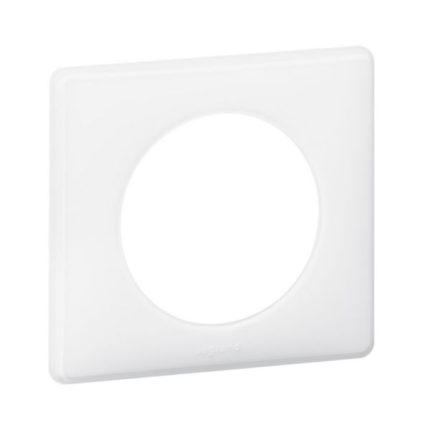 Plaque Céliane Laqué 1 poste - finition Blanc