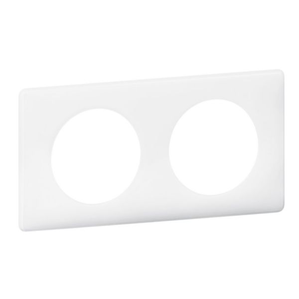 th_LG-066632-WEB-R.jpg Plaque Céliane Laqué 2 postes - finition Blanc – Image 1
