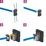Prise RJ45 catégorie 6 FTP Mosaic 2 modules - blanc – Image 2