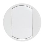 Enjoliveur large Céliane pour interrupteur , va-et-vient ou poussoir Soft - Blanc – Image 2