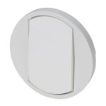 Enjoliveur large Céliane pour interrupteur , va-et-vient ou poussoir Soft - Blanc – Image 3