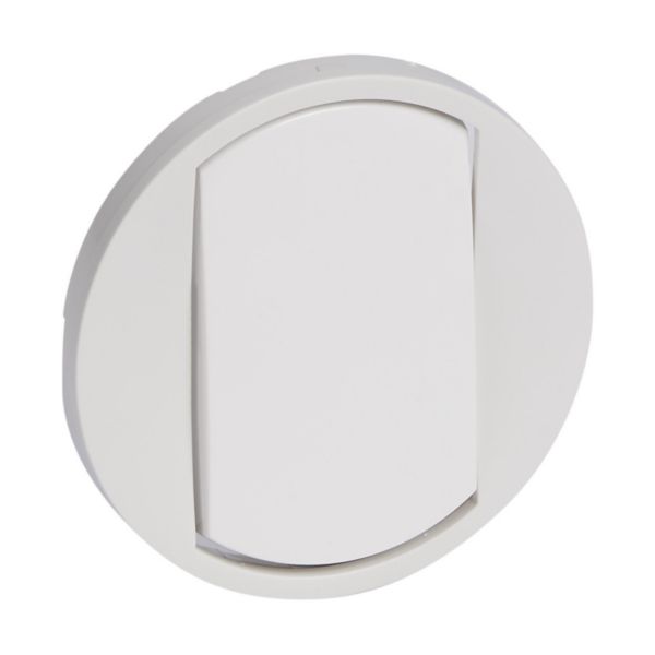 th_LG-068001-WEB-R.jpg Enjoliveur large Céliane pour interrupteur , va-et-vient ou poussoir Soft - Blanc – Image 1