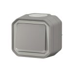 Interrupteur ou va-et-vient lumineux avec voyant étanche Plexo 10AX 250V~ IP55 IK08 complet fixation saillie - gris – Image 3